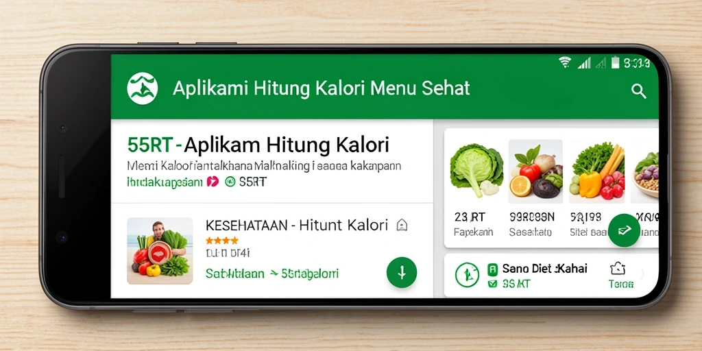 Tampilan antarmuka pengguna 55RT yang sederhana dan informatif.