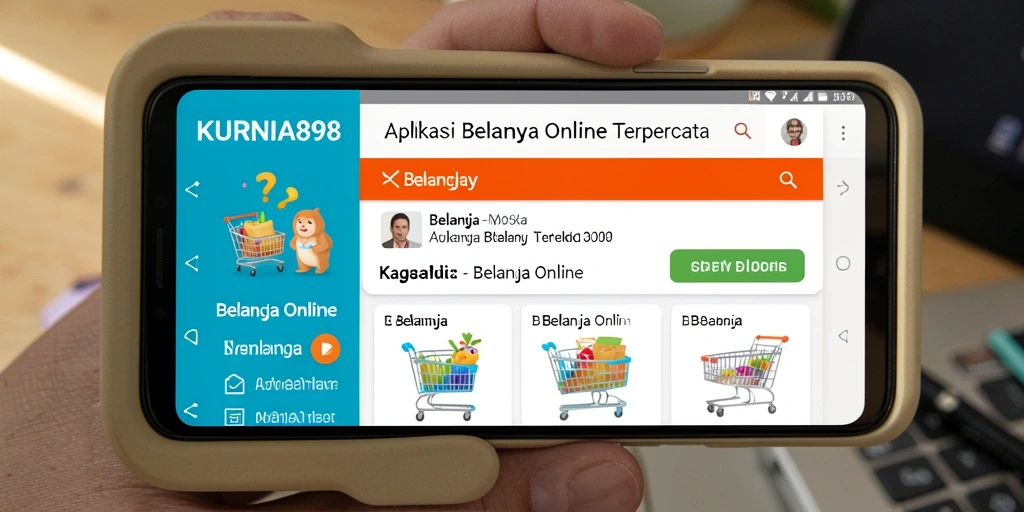 Tampilan antarmuka pengguna KURNIA898 untuk belanja online yang mudah.