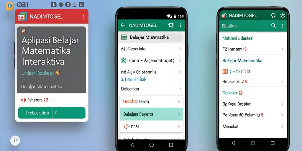 Tampilan antarmuka NADIMTOGEL yang ramah pengguna.