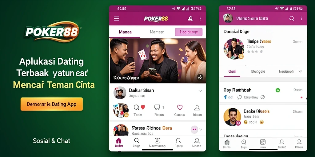 Antarmuka POKER88 yang modern dan intuitif untuk aplikasi Dating.