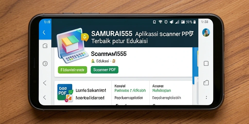 Antarmuka SAMURAI555 saat melakukan pemindaian PDF.